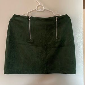 Suede skirt